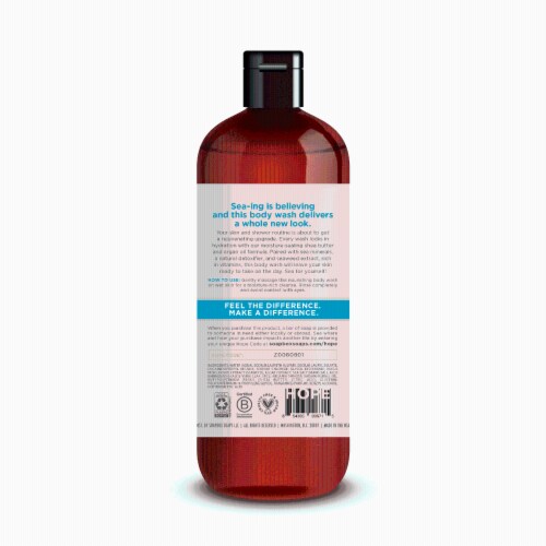 Soapbox® Sea Minerals & Blue Iris Body Wash Perspective: back