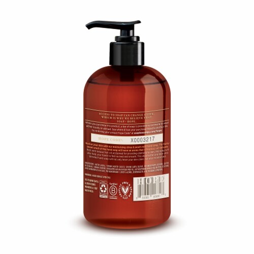 Soapbox® Citrus & Peach Rose Hand Soap Perspective: back
