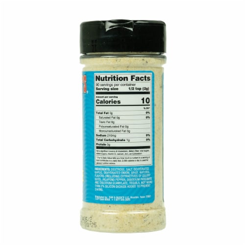 Dan & Buck's® Captains Tequila Lime Seafood & Chicken Seasoning Perspective: back