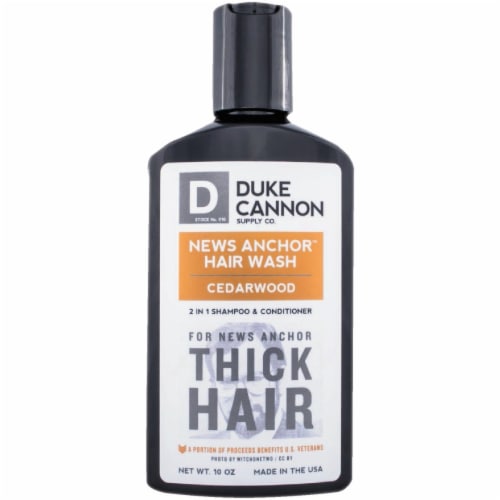 Duke Cannon News Anchor™ Cedarwood 2-in-1 Hair Wash Perspective: back