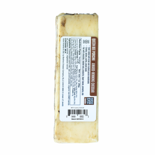 Beehive Cheese® Queen Bee Porcini Cheddar Perspective: back