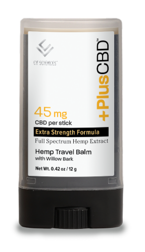 PlusCBD™ Oil Gold Travel Stick Balm Perspective: back