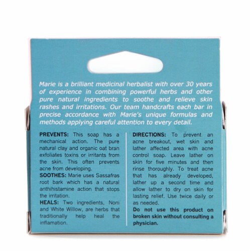 Marie Originals All Natural Acne Control Soap Perspective: back