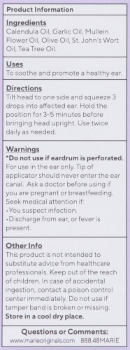 Marie Originals Healthy Ear Oil Perspective: back