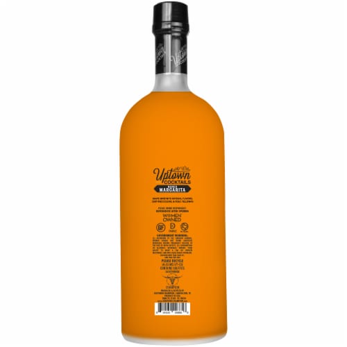 Uptown Cocktails Mango Margarita Ready to Drink Cocktail Single Bottle Perspective: back