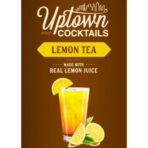 Uptown Cocktails Lemon Tea Ready to Drink Cocktail Perspective: back