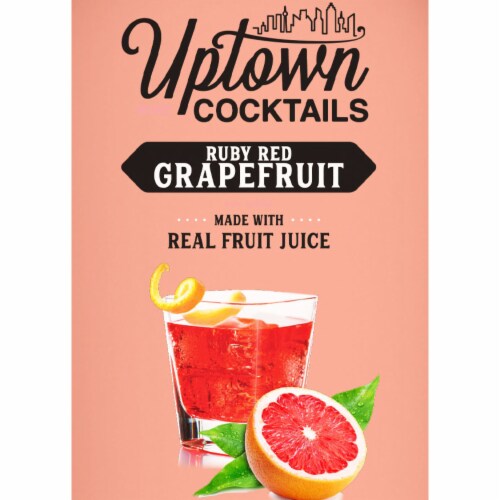 Uptown Cocktails Ruby Red Grapefruit Wine Ready to Drink Cocktail Perspective: back