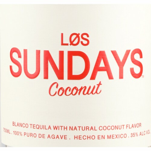 Los Sundays Tequila Coconut Blanco Perspective: back