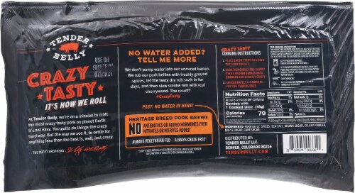Tender Belly Signature Dry-Rub Uncured Bacon Perspective: back