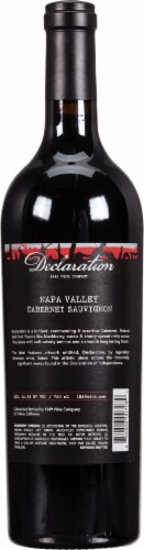 1849 Wine Company Declaration Red Wine Perspective: back
