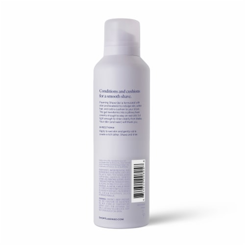 Flamingo Women's Foaming Shave Gel with Aloe Vera Perspective: back
