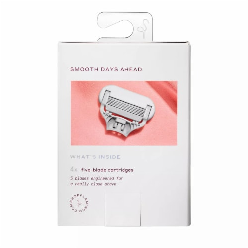 Flamingo Five-Blade Razor Cartridge Refills Perspective: back