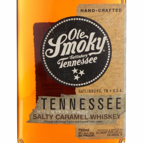 Ole Smoky Tennessee Salty Caramel Whiskey Perspective: back
