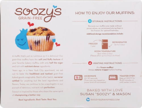 Soozy's Wild Blueberry Muffins Perspective: back