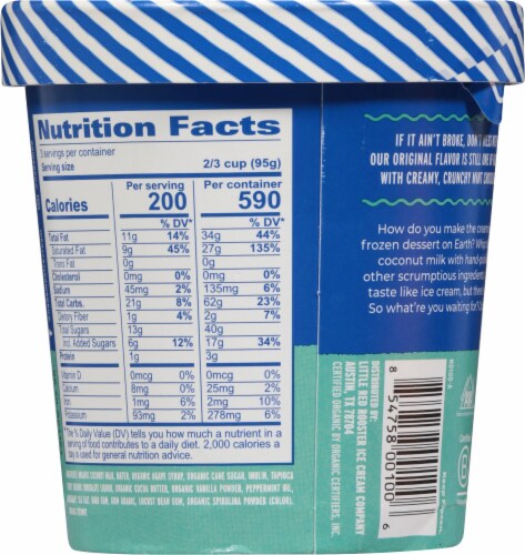 Nadamoo!® Dairy-Free Lotta Mint Chip Frozen Dessert Pint Perspective: back
