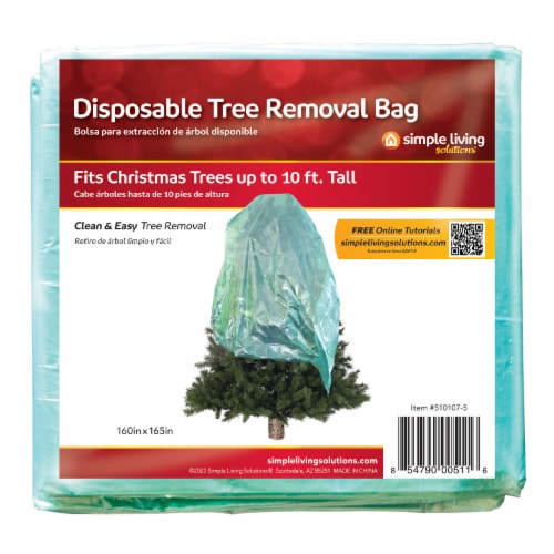 Northlight Disposable Christmas Tree Removal Bag Fits trees up to 10ft