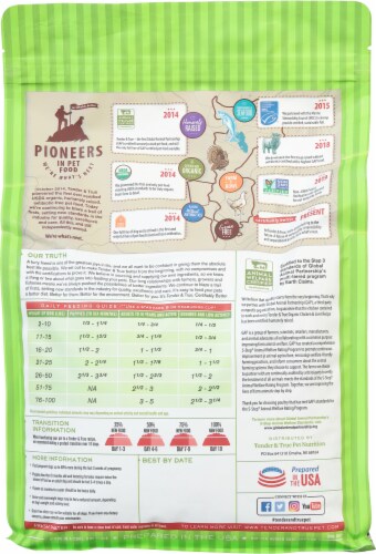 Tender & True® Chicken And Liver Dog Food Perspective: back