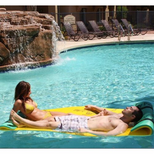 Aqua Lily Pad Tadpole Double Adult Floating Foam Pool Lounger Mat