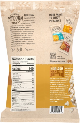 Pipcorn Truffle Heirloom Popcorn Perspective: back