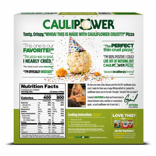 Caulipower® Gluten Free Dill Pickle Cauliflower Crust Frozen Pizza Perspective: back