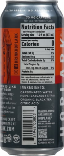 Hoplark™ HopTea Sparkling Black Tea Perspective: back