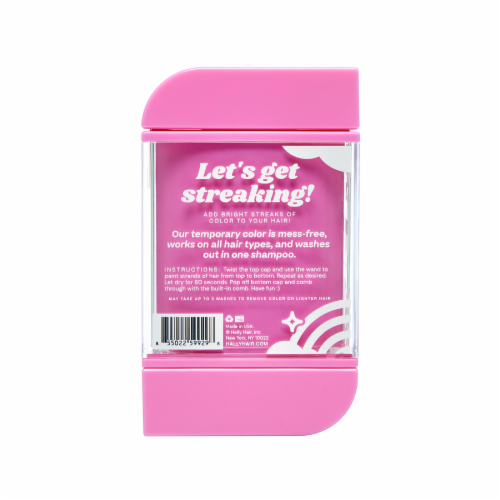 Hally Hair Pink Shade Stix One Day Hair Color Perspective: back