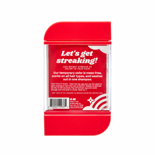 Hally Hair Red Shade Stix One Day Hair Color Perspective: back