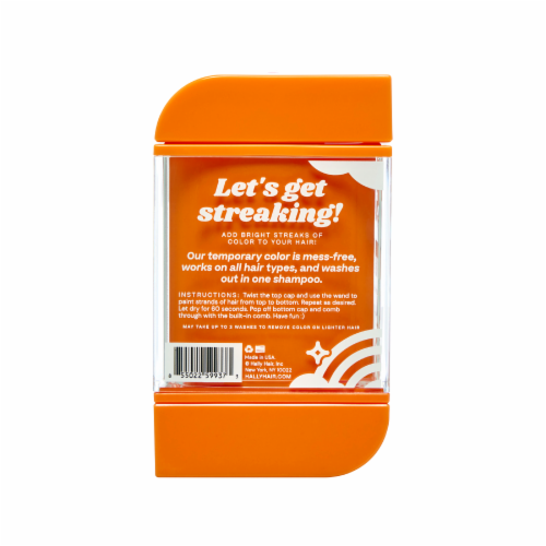 Hally Hair Orange Shade Stix One Day Hair Color Perspective: back