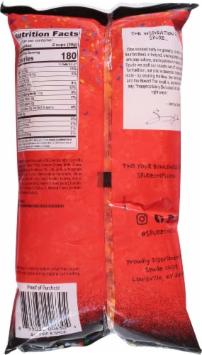 Spudz Fire and Spice Popcorn Perspective: back