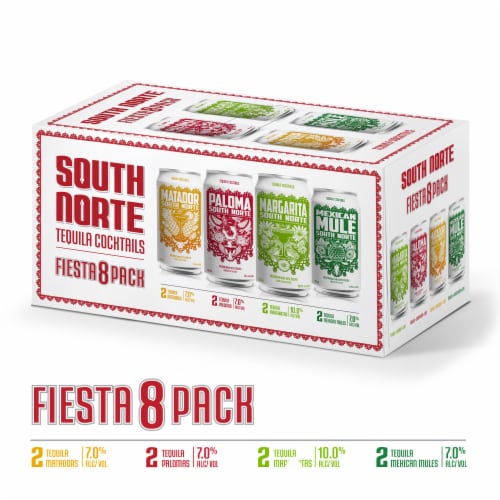 South Norte Tequila Cocktail Fiesta Pack Perspective: back