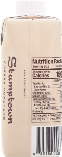Stumptown Coffee Cold Brew Coffee with Cream & Sugar Perspective: back