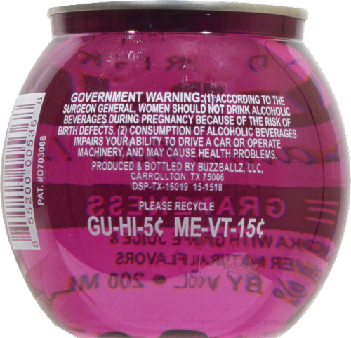 BuzzBallz Grape Perspective: back