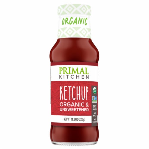 Primal Kitchen Organic and Unsweetened Ketchup Perspective: back