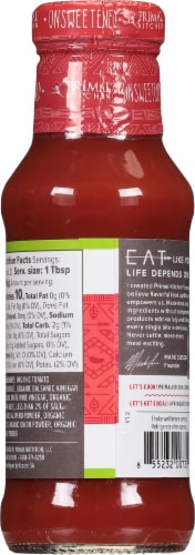 Primal Kitchen Unsweetened Organic Spicy Ketchup Perspective: back