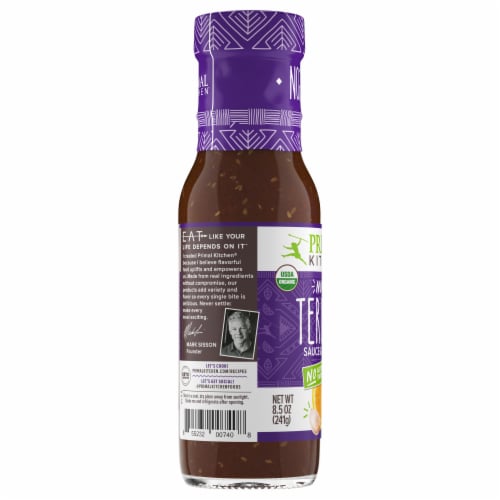 Primal Kitchen No Soy Organic Teriyaki Sauce & Marinade Perspective: back
