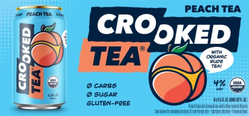 Crook & Marker Crooked Tea® Peach Tea Perspective: back