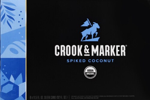 Crook & Marker® Organic Spiked Coconut Beer Variety Pack Perspective: back