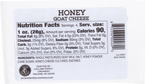 LaClare Family Creamery® Honey Goat Cheese Perspective: back