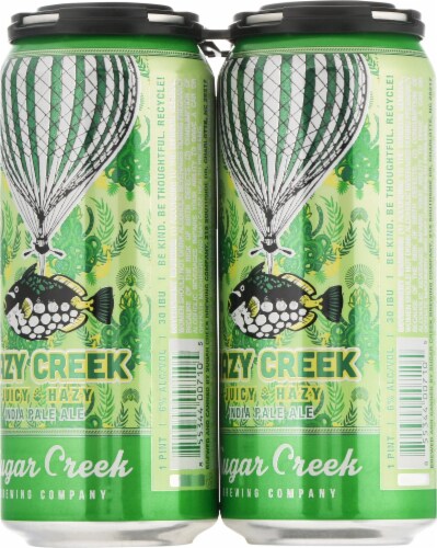 Sugar Creek Brewing Company Hazy Creek IPA Perspective: back