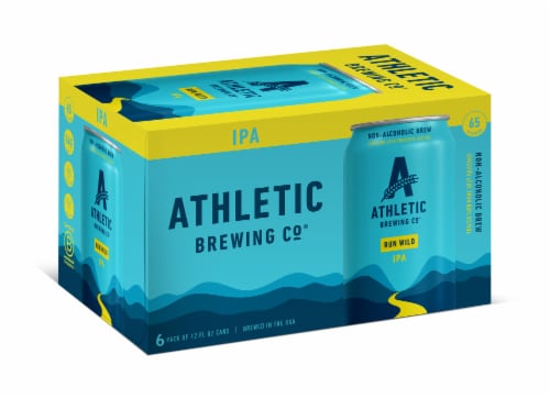 Athletic Brewing Co Non-Alcoholic Run Wild I.P.A. 6-Pack Perspective: back