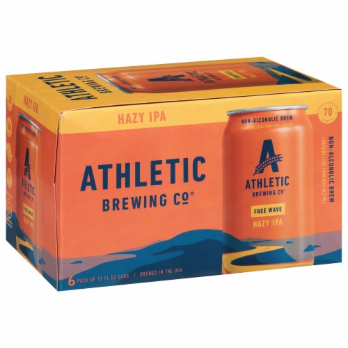 Athletic Brewing Co. Free Wave Non-Alcoholic Hazy IPA Perspective: back