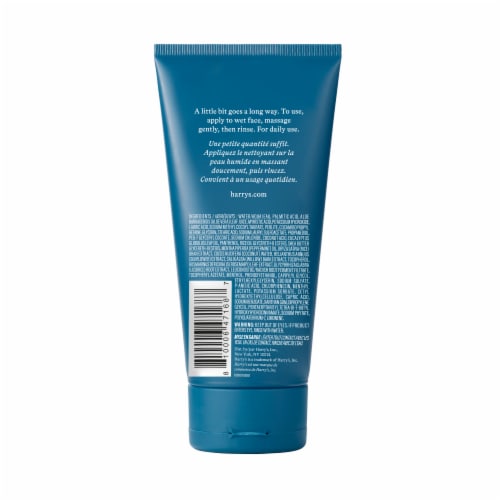 Harry's Eucalyptus and Peppermint Exfoliating Face Wash Perspective: back