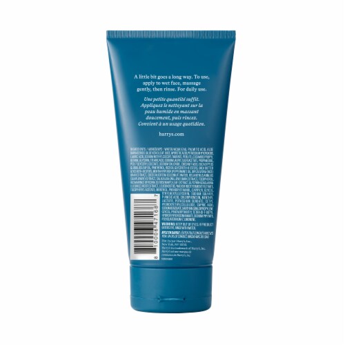 Harry's Eucalyptus and Peppermint Exfoliating Face Wash Perspective: back