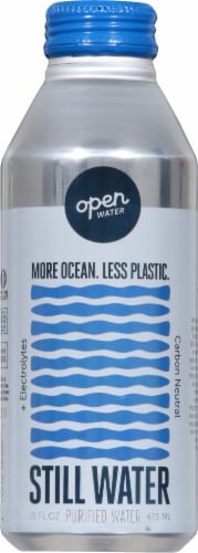 Open Water Still Water Purified Water Plus Electrolytes Drink Perspective: back