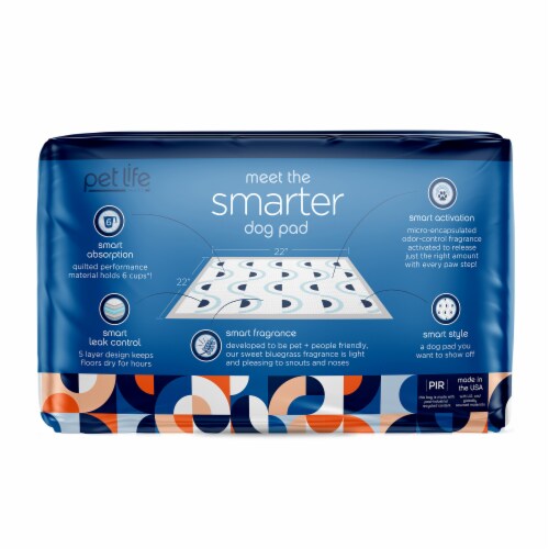 Pet Life Smart Prints™ Large Dog Pads Perspective: back