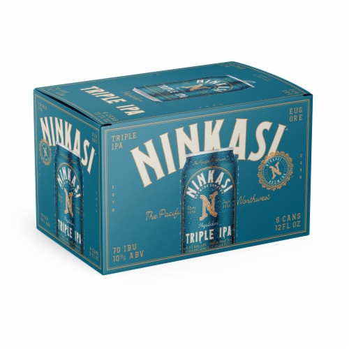 Ninkasi® Brewing Company Triple IPA Craft Beer 6 cans / 12 fl oz Perspective: back
