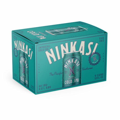 Ninkasi Brewing Company Imperial Cold IPA Craft Beer Perspective: back