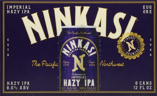 Ninkasi® Brewing Company Imperial Hazy IPA Craft Beer Perspective: back