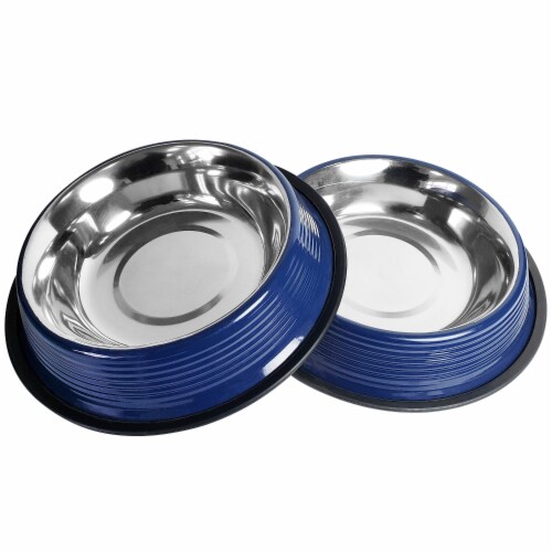 JoJo Modern Pets Ecofriendly Non Skid Ribbed Cat & Dog Bowl (Poseidon