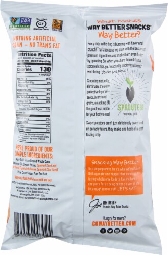 Way Better Snacks® Spicy Sweet Potato Whole Grain Corn Tortilla Chips Perspective: back
